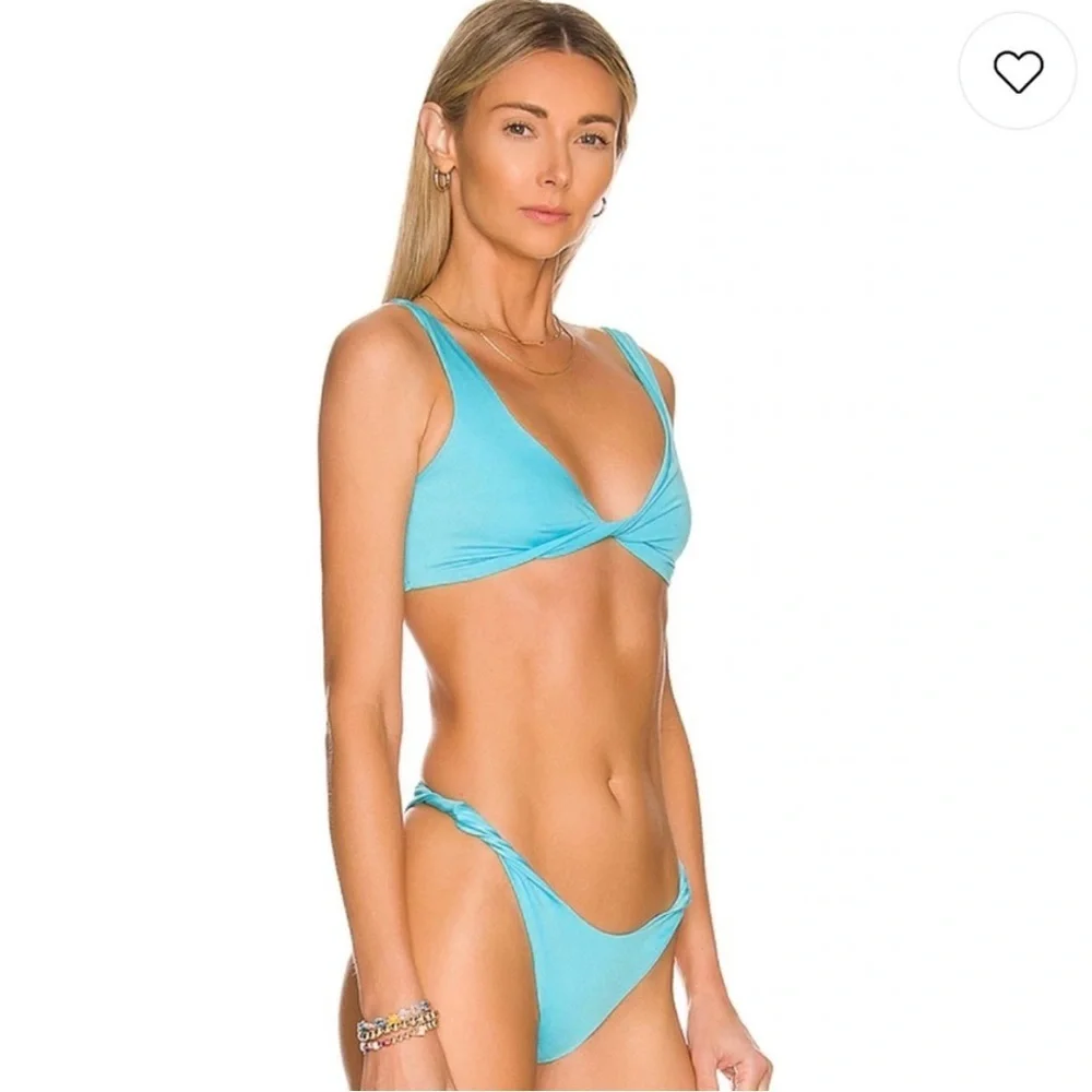 Frankie's Bikinis Dexier Shine Twist Top And Katrina Shine Bottom NWT Size S, L
